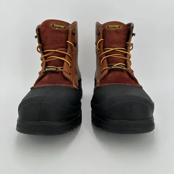 Wolverine Rival Waterproof Steel-Toe EH 6 Work Boots sz 14 Men's W05698 Leather